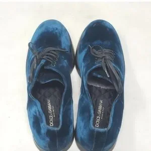 Dolce & Gabbana Men\'s Shoes Teal Suede Lace Up Dress Casual Oxfords US 8 / EU 41 Dolce & Gabbana | Shoes | Dolce Gabbana Mens Shoes Teal  main image 2